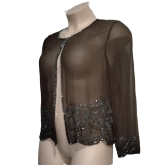 Brown sheer jacket - Picture 2 of 6